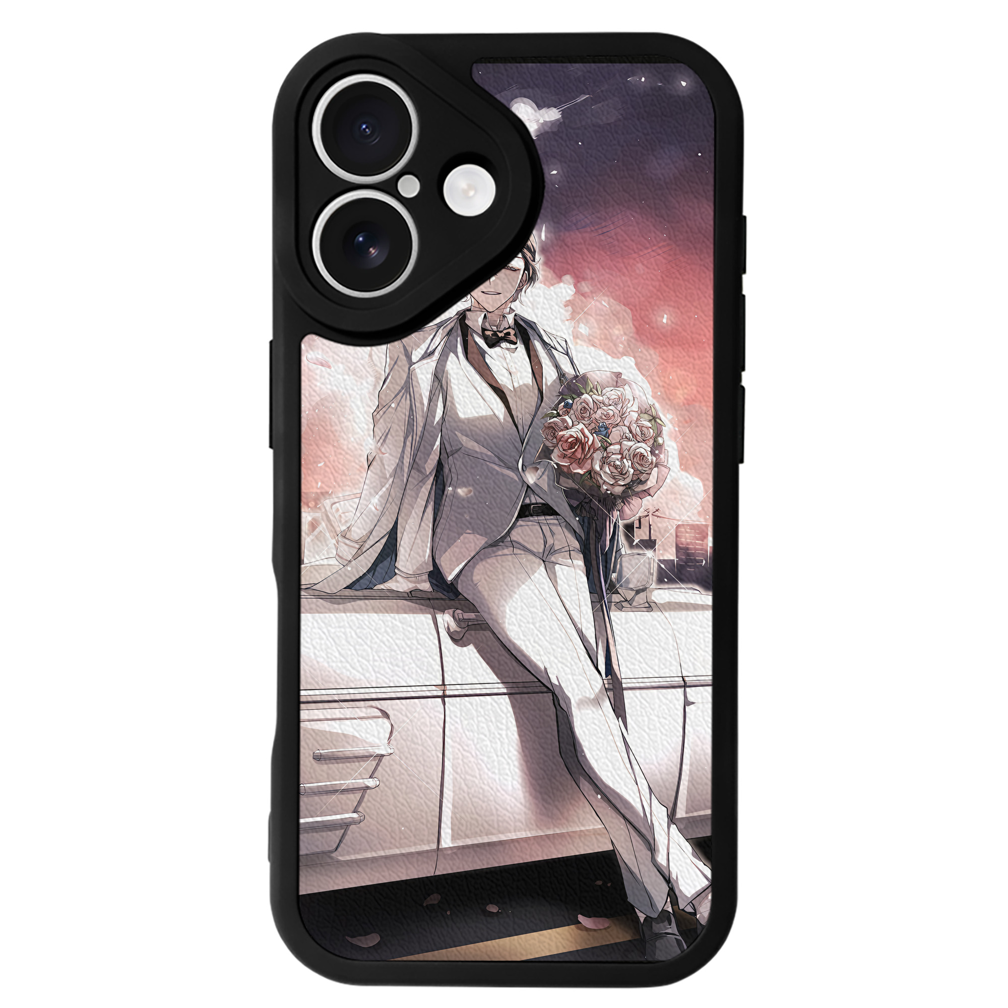 （画像用） 文豪ストレイドッグス Bungo Stray Dogs 【iPhone 16シリーズ対応】シリコンスマホケース（レザー調） 材質：シリコン